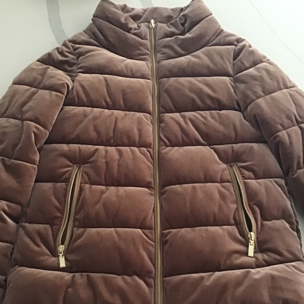 GEOX Puff lightweight winter jacket in a light Bronze in Size 2